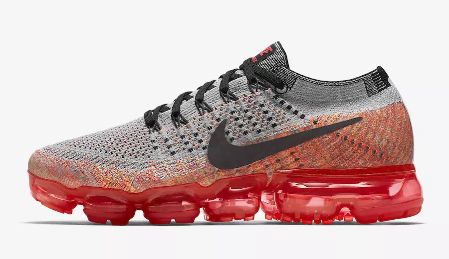 Nike Aeir VaporMax Mac Tíre Grey Bright Crimson 849557-026