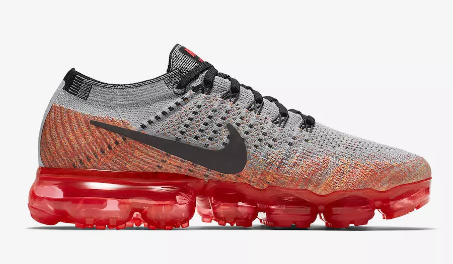 Nike Aeir VaporMax Mac Tíre Grey Bright Crimson 849557-026