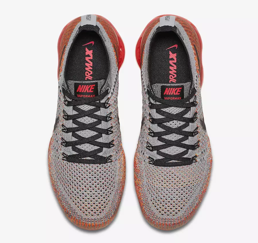 Nike Aeir VaporMax Mac Tíre Grey Bright Crimson 849557-026