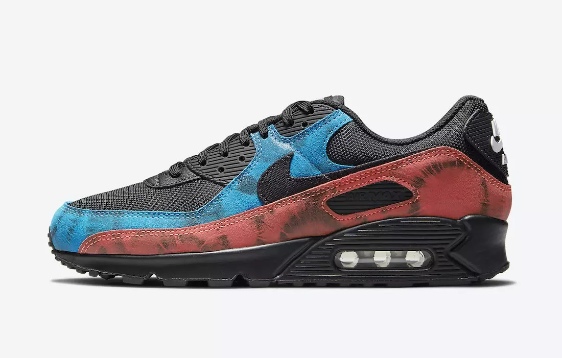 Nike Air Max 90 Black Tie-Dye DJ6888-001 Útgáfudagur