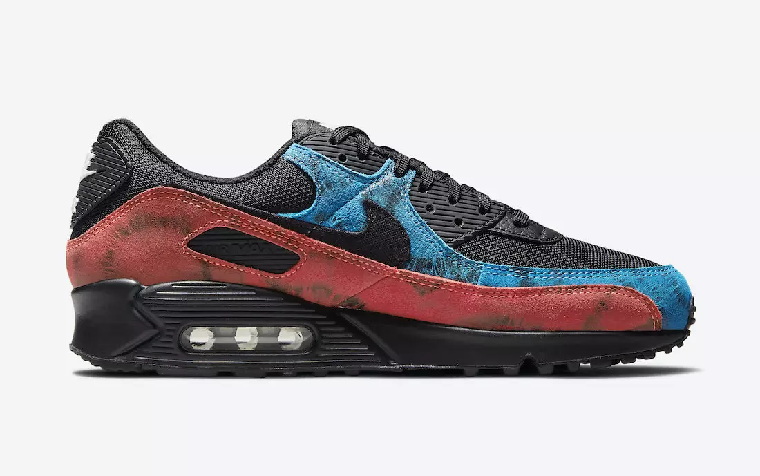 Nike Air Max 90 Black Tie-Dye DJ6888-001 Julkaisupäivä