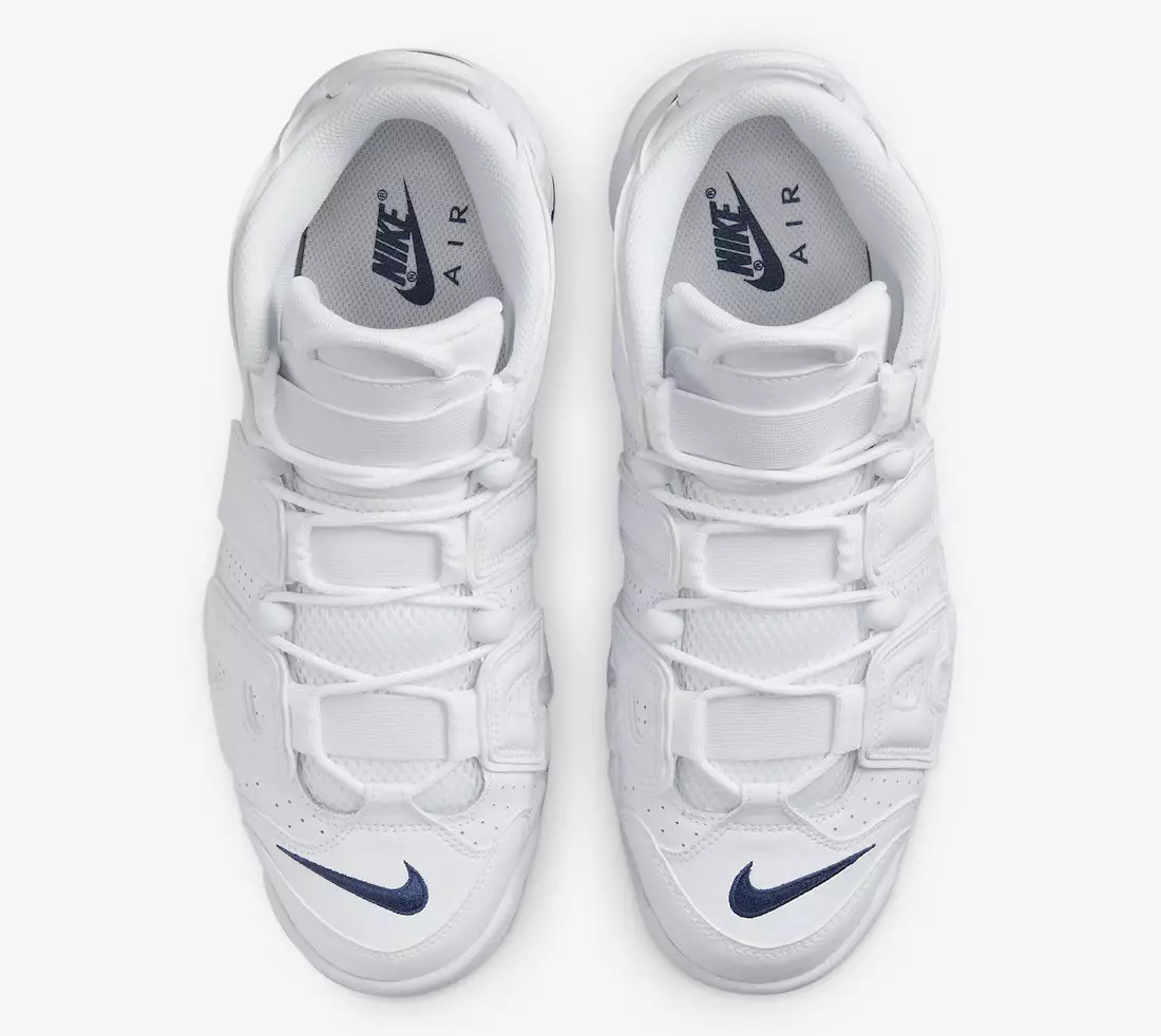 Nike Air More Uptempo White Midnight Navy DH8011-100 מעלדונג טאָג