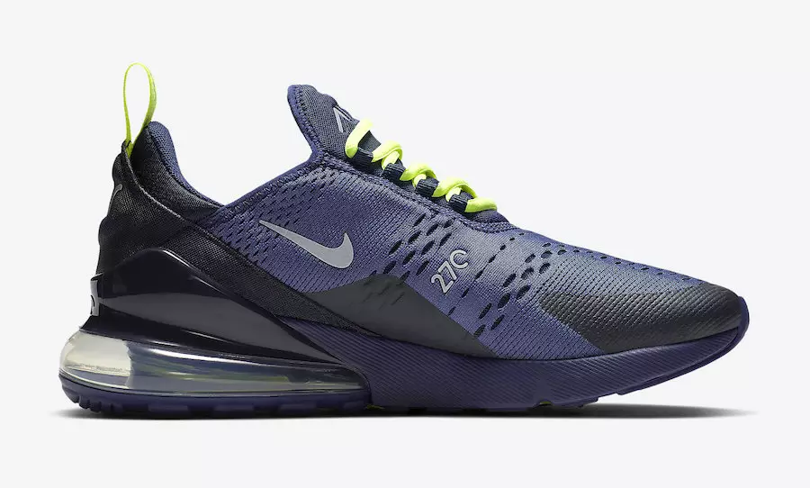 Nike Air Max 270 Blue Void Volt CD7337-400 Датум на издавање