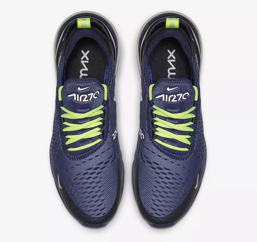 Nike Air Max 270 Blue Void Volt CD7337-400 väljalaskekuupäev