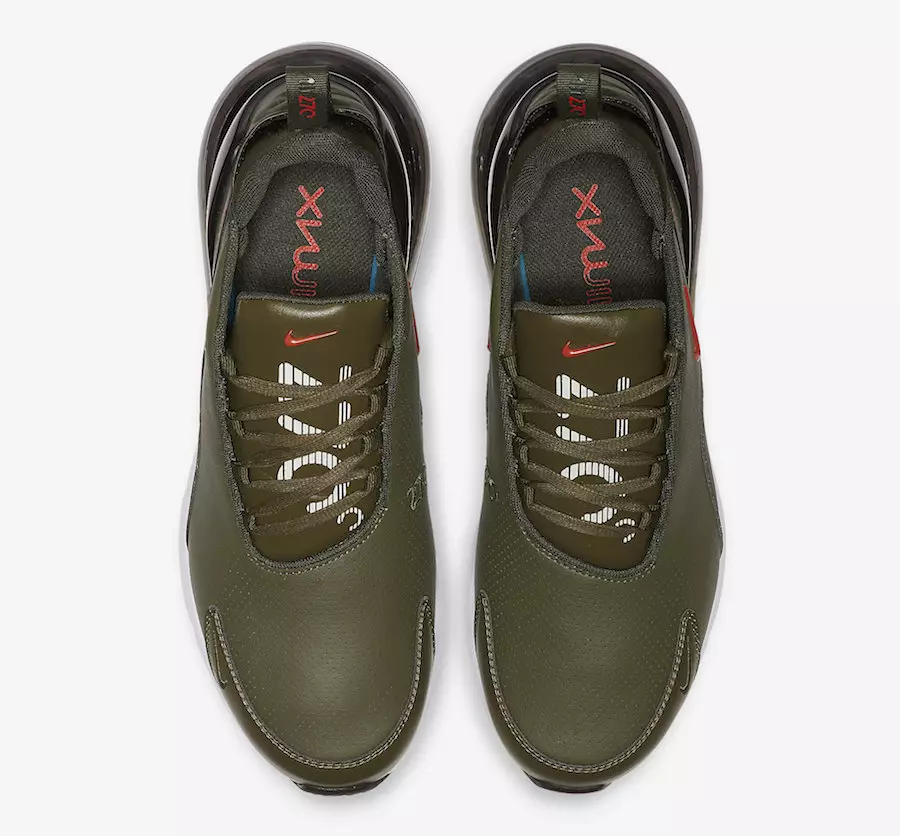 Nike Air Max 270 Premium Leather Olive BQ6171-200 Išleidimo data