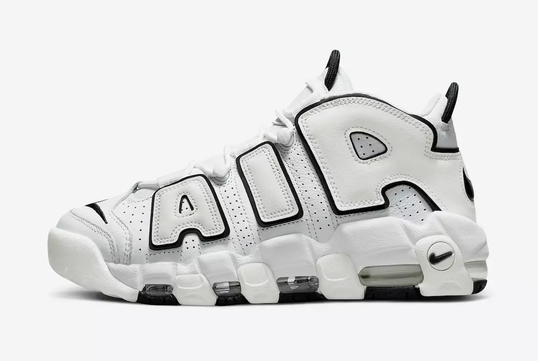 Nike Air More Uptempo White Black DO6718-100 Dáta Eisiúna