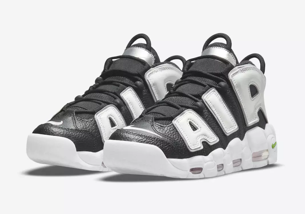 Nike Air More Uptempo Қара Ақ Күміс DN8008-001 Шығарылған күні