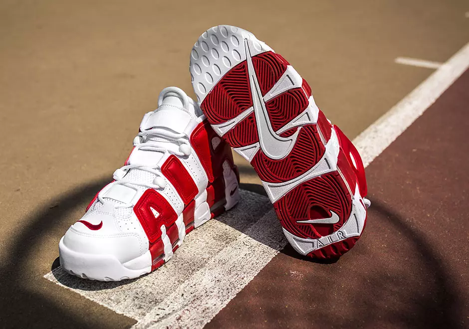 Data de llançament de Nike Air More Uptempo White Gym Red