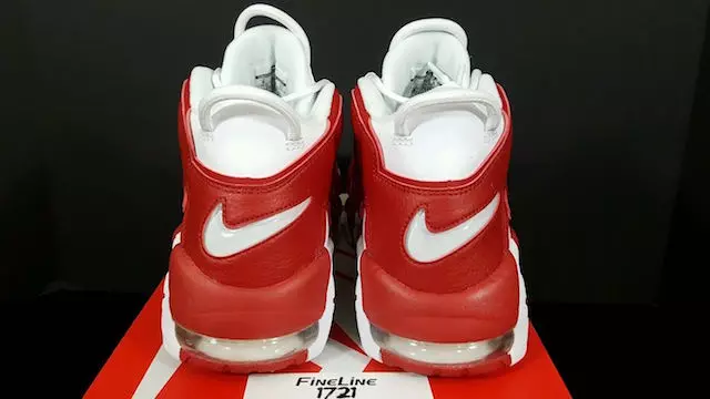 בוללס Nike Air More Uptempo White Gym Red 414962-100