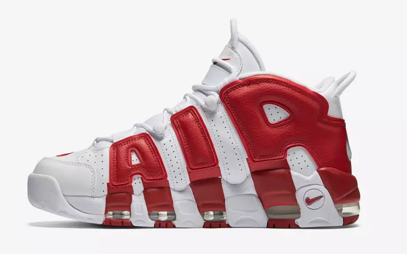 Nike Air More Uptempo Blanc Vermell