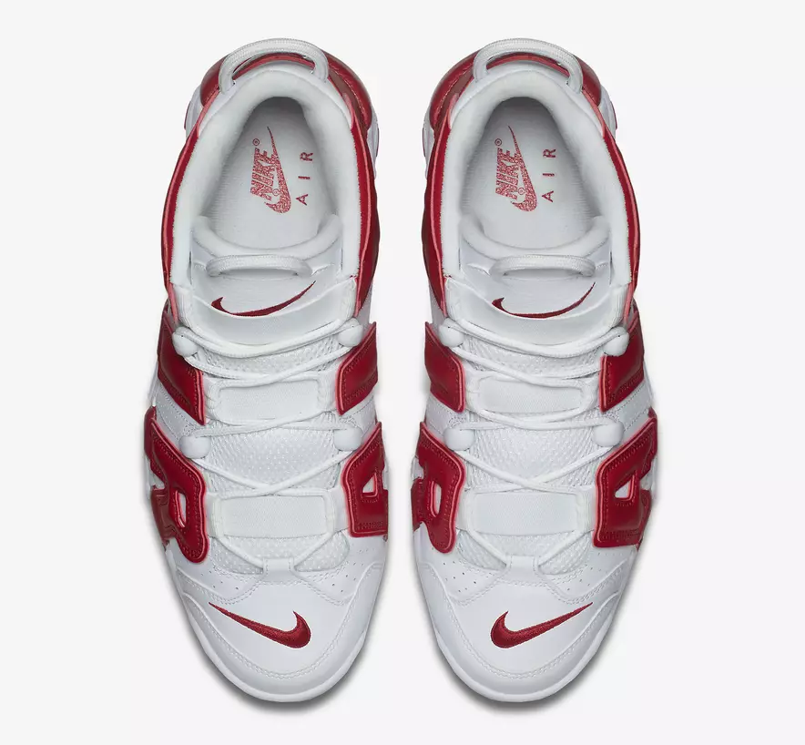 Nike Air More Uptempo Bianche Rosse