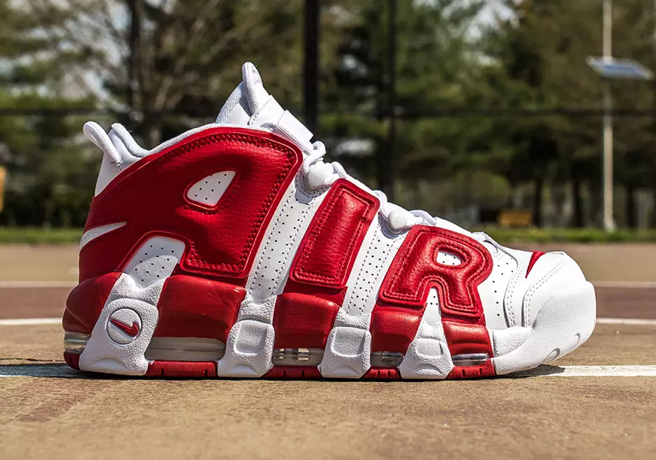 Nike Air More Uptempo White Gym Red Шығарылған күні