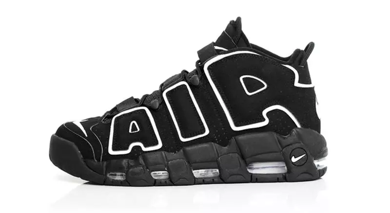 Nike Air Daha Fazla Uptempo Siyah Beyaz 2016