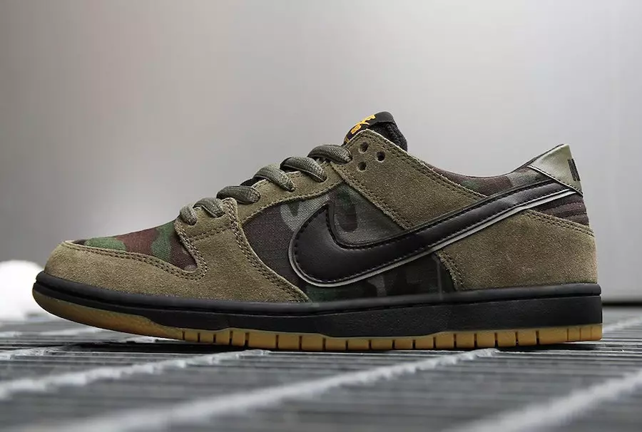 Nike Skateboarding brengt een militair geïnspireerde Dunk Low in camouflage uit