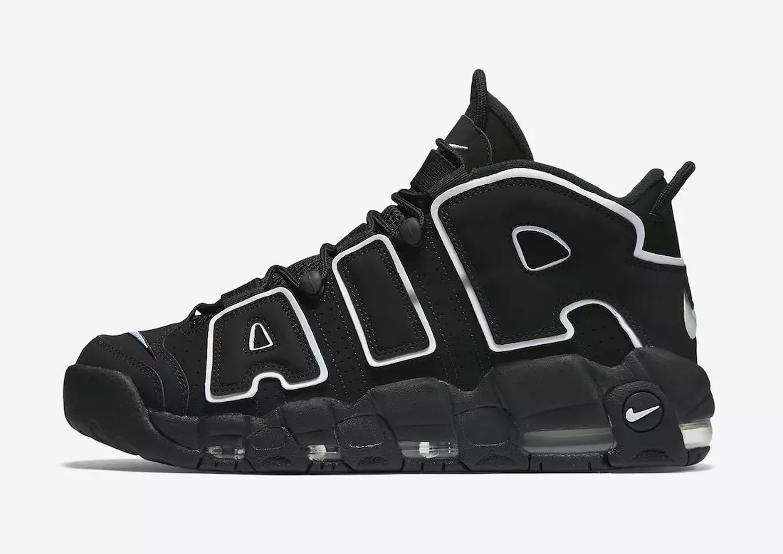 Nike Air More Uptempo OG Noir Blanc 2020 414962-002 Date de sortie 2020