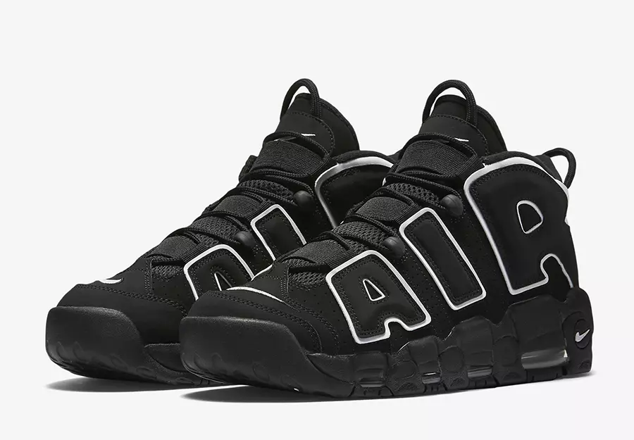 Nike Air More Uptempo OG Black White 2020 414962-002 ဖြန့်ချိသည့်ရက်စွဲ