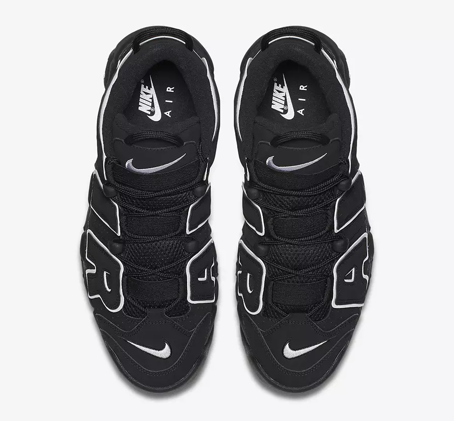 Nike Air More Uptempo OG Black White 2020 414962-002 Väljalaskekuupäev