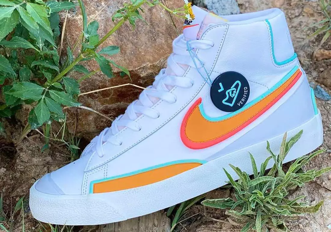 Nike Blazer Mid 77 DMSX White Kumquat Aurora Green Bright Crimson Buraxılış Tarixi