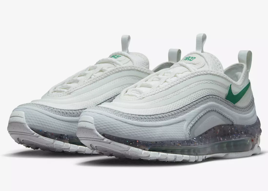 Nike Air Max 97 Terrascape on valge, halli ja rohelise värviga