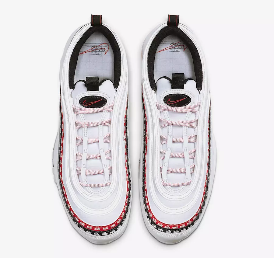 Nike Air Max 97 ဂရပ်ဖစ်စက္ကူ CK9397-100 ထုတ်ဝေသည့်ရက်စွဲ