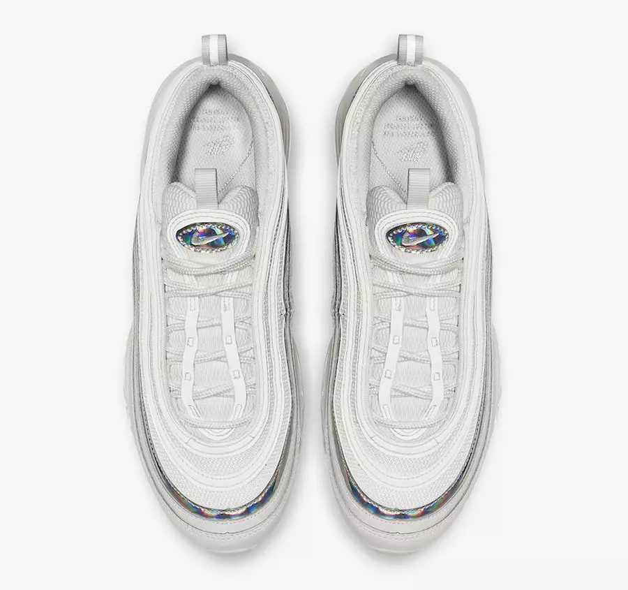 Nike Air Max 97 White Silver Iridescent CJ9706-100 Датум на издавање