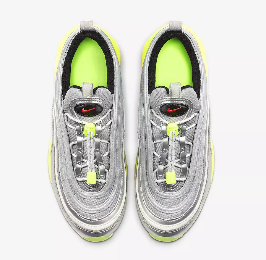 Nike Air Max 97 Silver Red Volt BQ8437-002 Tarikh Tayangan