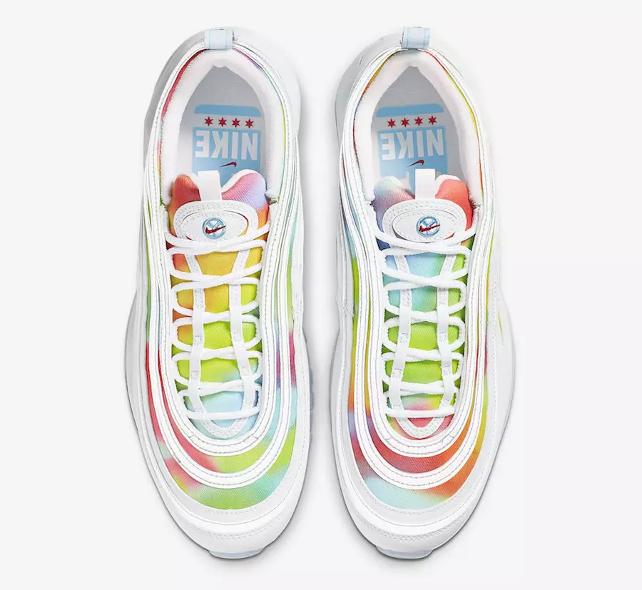 Nike Air Max 97 Tie-Dye Bianche CK0839-100 Data di rilascio