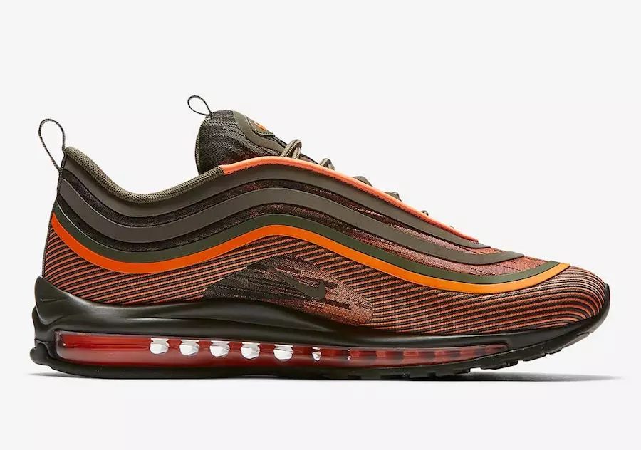 Nike Air Max 97 ультра оливковый оранжевый 918356-801