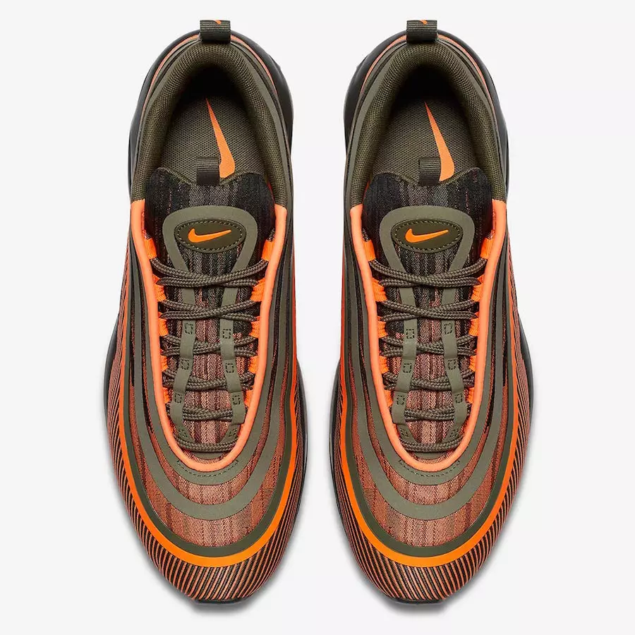 Nike Air Max 97 ультра оливковый оранжевый 918356-801