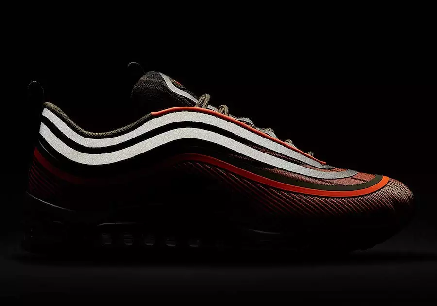 Nike Air Max 97 ультра оливковый оранжевый 918356-801