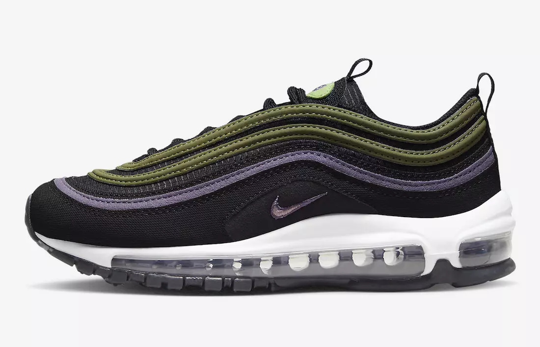 Nike Air Max 97 GS musta purppuranvihreä DX4734-001 julkaisupäivä