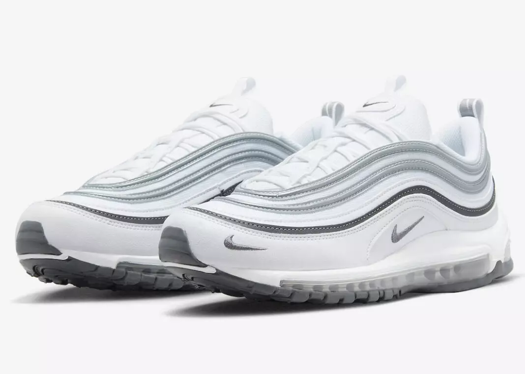 Nike Air Max 97 balts sudrabaini pelēks DX8970-100 izlaišanas datums