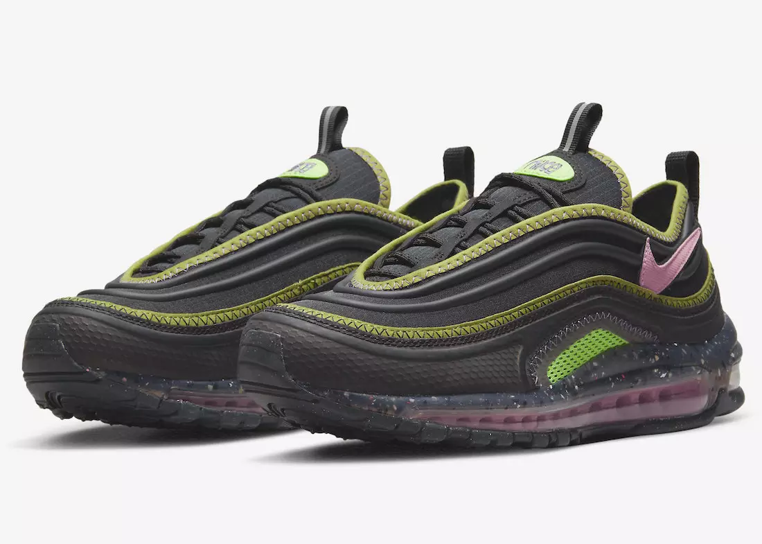 Nike Air Max 97 Terrascape dezvăluite în negru cu accente roz