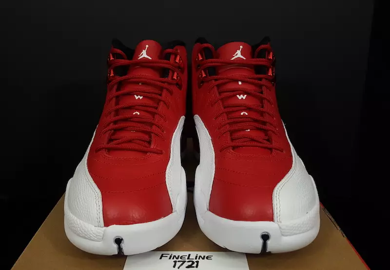 Air Jordan 12 Alternatif Spor Salonu Kırmızı Beyaz