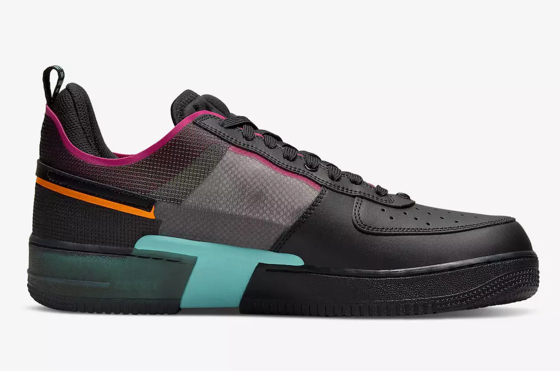 Nike Air Force 1 React Black Team כתום ורוד פריים DH7615-001 תאריך שחרור