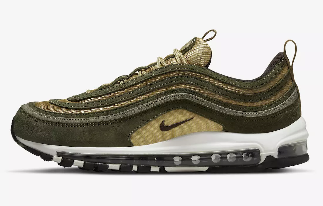 Nike Air Max 97 Rough Green Ironstone Metallic Gold DR0157-300 Útgáfudagur