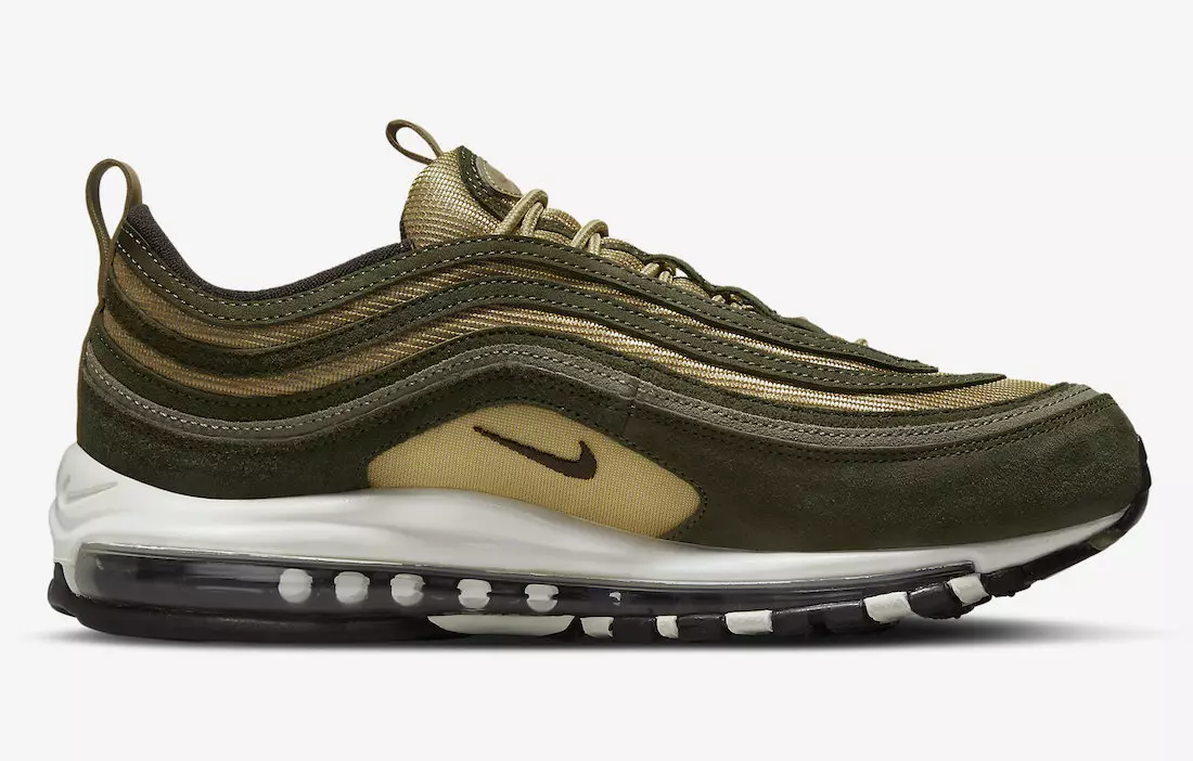 Nike Air Max 97 Барзгар ногоон Төмөр чулуу металл алт DR0157-300 худалдаанд гарсан огноо