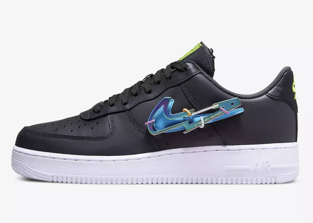 Nike Air Force 1 Carabiner Dubh Íseal Swoosh DH7579-001 Dáta Eisiúna