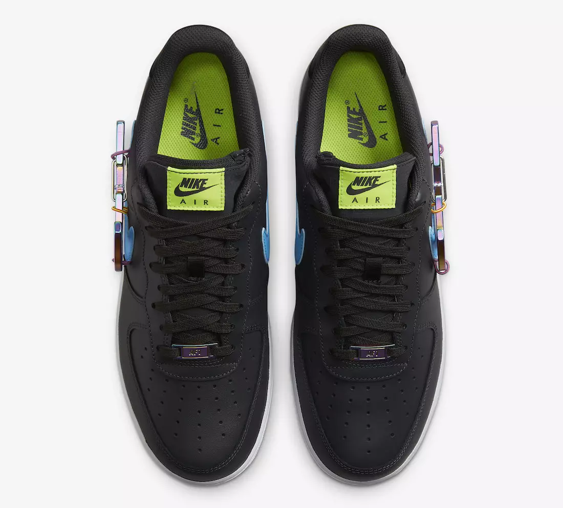 Nike Air Force 1 Low Black Carabiner Swoosh DH7579-001 Udgivelsesdato