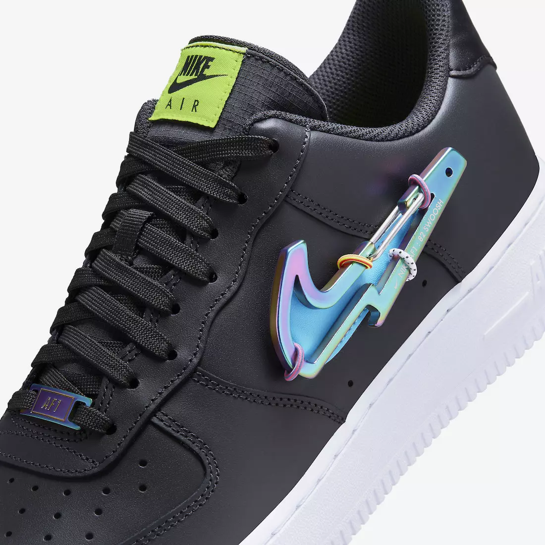 Nike Air Force 1 Бага хар Carabiner Swoosh DH7579-001 худалдаанд гарсан огноо