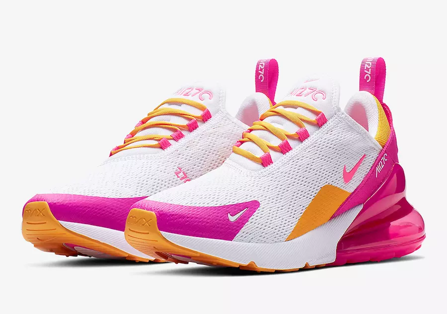 Nike Air Max 270 Laser Fuchsia University Gold CI1963-166 תאריך שחרור