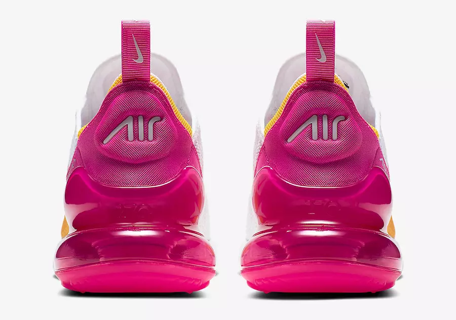 Nike Air Max 270 Laser Fuchsia University Gold CI1963-166 Megjelenés dátuma