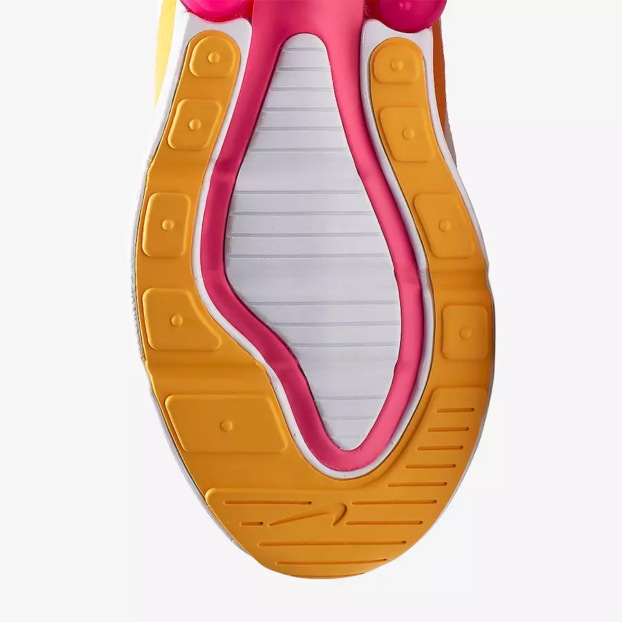 Nike Air Max 270 Laser Fuchsia University Gold CI1963-166 Data de lançamento