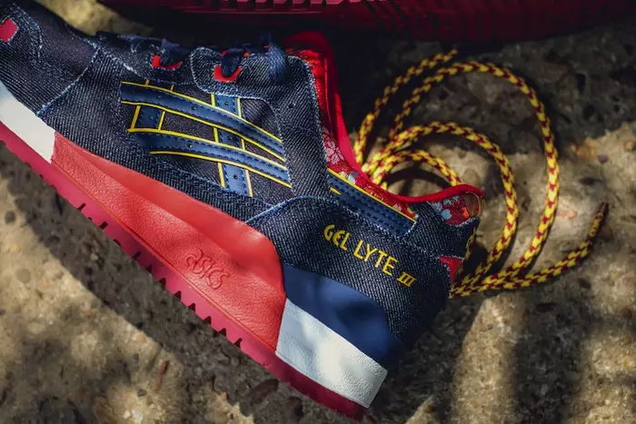 着物 ASICS Gel Lyte III 岡山デニム ネイビー