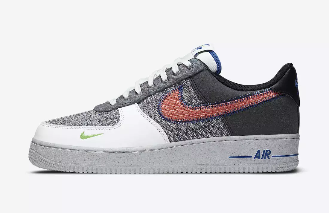 Nike Air Force 1 Бага Цагаан Спорт Улаан Саарал Цахилгаан Ногоон CU5625-122 Гарсан огноо