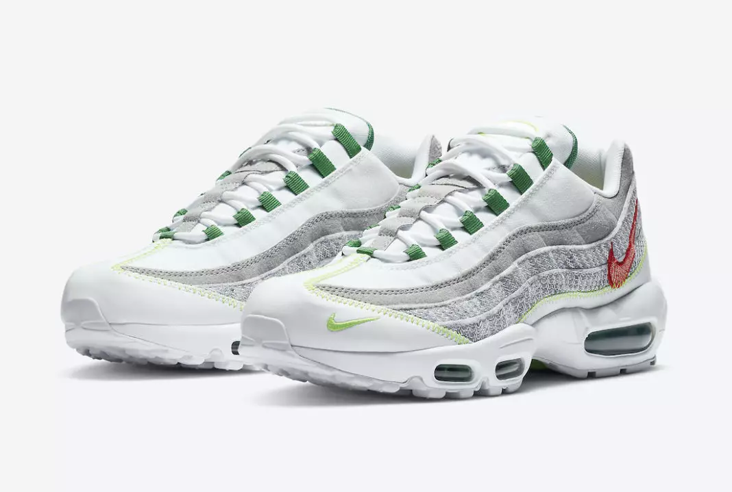 Nike Air Max 95 NRG לבן קלאסי ירוק ירוק חשמלי CU5517-100 תאריך שחרור