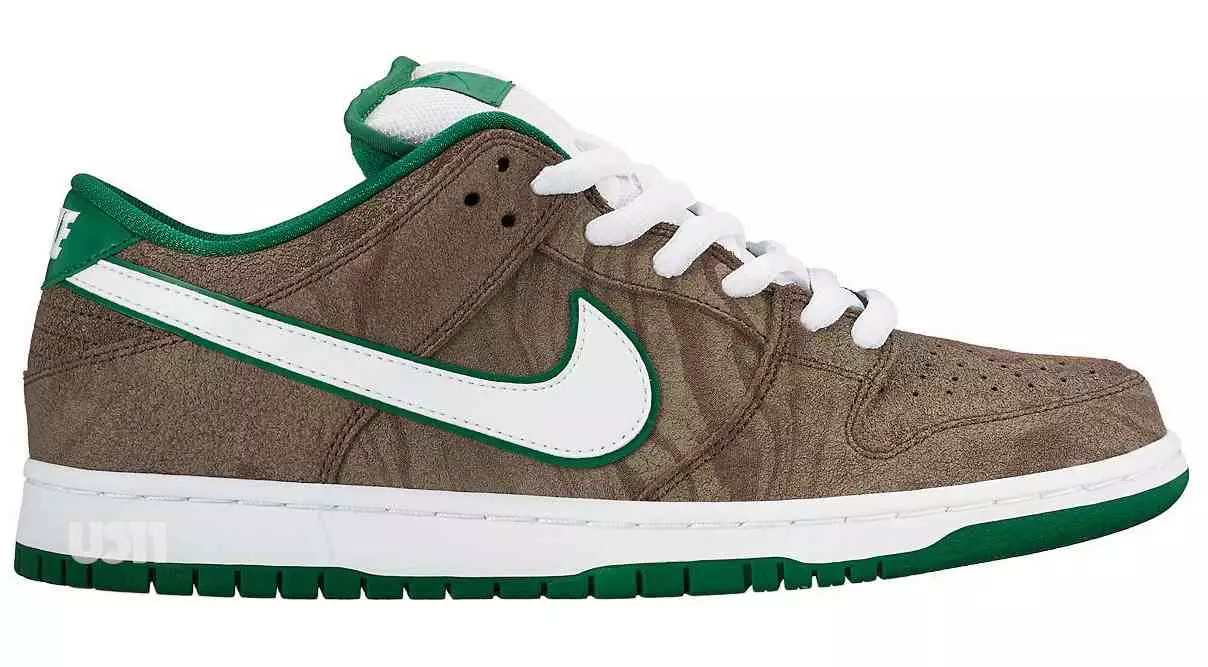 Nike SB Dunk Ниско кафеаво бело зелено