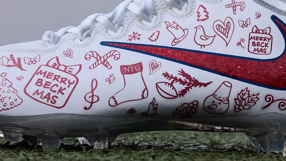 Odell Beckham Jr Nike Vapor ხელშეუხებელი საშობაო PE სამაგრი