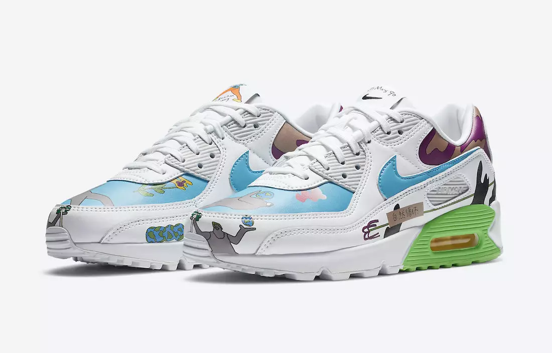 תמונות רשמיות של Ruohan Wang x Nike Air Max 90 Flyleather