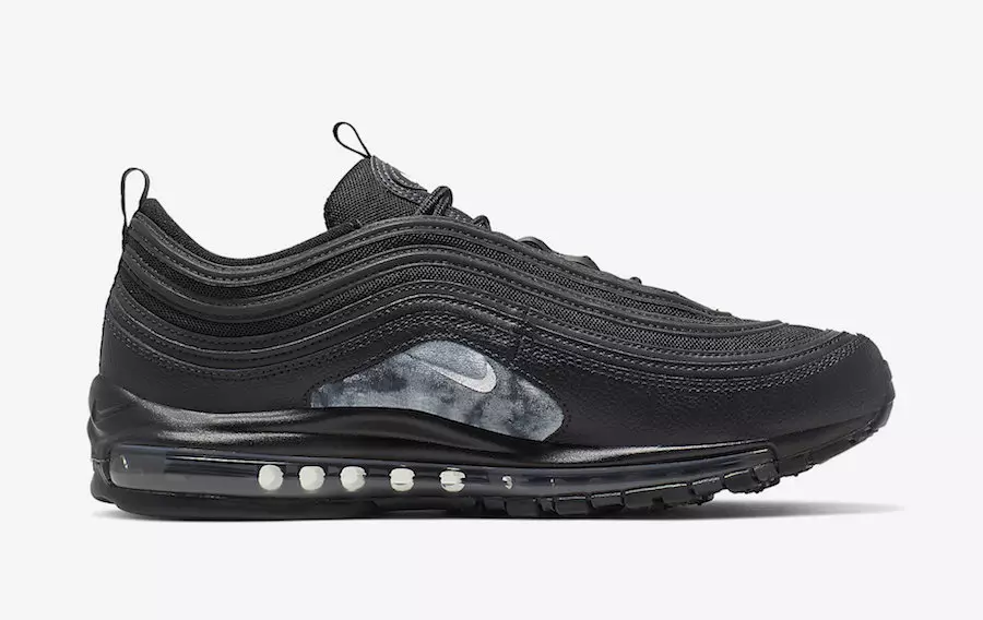 Nike Air Max 97 שוואַרץ ווייסע אַנטראַסייט 921826-015 מעלדונג טאָג